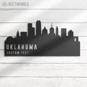 Custom-Oklahoma-Skyline-Metal-Wall-Art-LED-Light-3