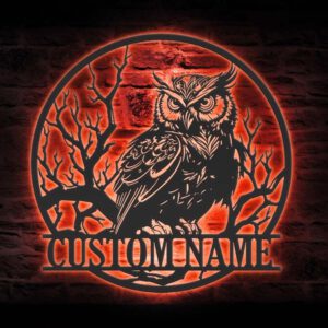 Custom-Owl-On-the-Branch-Metal-Wall-Art-with-LED-Light-3-1