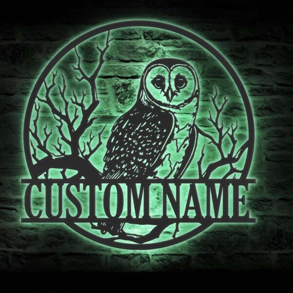 Custom-Owl-On-the-Branch-Metal-Wall-Art-with-LED-Light