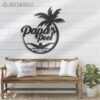 Custom-Palm-Tree-Pool-Lounge-Family-Oasis-Metal-Wall-Art-LED-Light-5