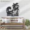 Custom-Palm-Tree-Wave-Man-Surfing-Metal-Wall-Art-LED-Light-7