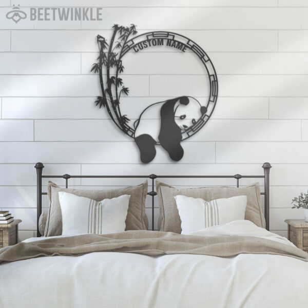 Custom-Panda-Bear-Metal-Wall-Art-LED-Light-8