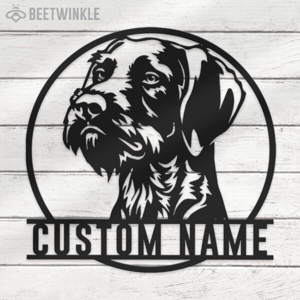 Custom-Peeking-German-Wirehaired-Pointer-Metal-Wall-Art-LED-Light_7