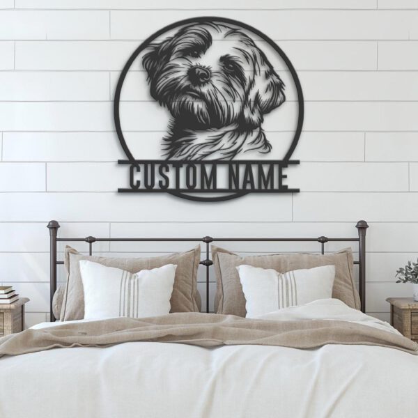 Custom-Peeking-Havanese-Metal-Wall-Art-LED-Light_4