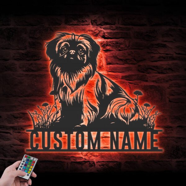 Custom-Pekingese-Metal-Wall-Art-LED-Light_7