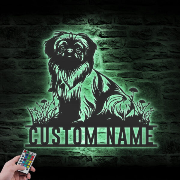 Custom-Pekingese-Metal-Wall-Art-LED-Light_8