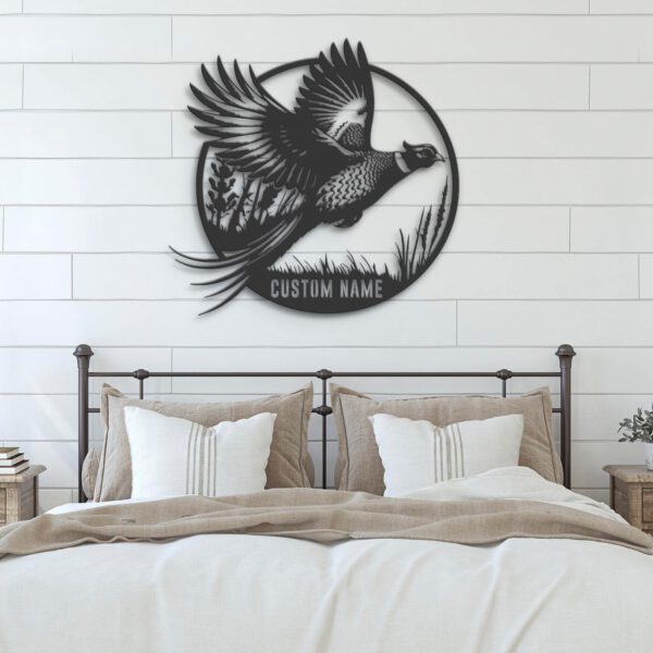 Custom-Pheasant-Hunting-Metal-Wall-Art-LED-Light-6-1