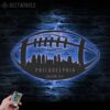 Custom-Philadelphia-Skyline-American-Football-Metal-Wall-Art-LED-Light