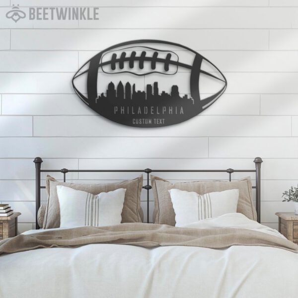 Custom-Philadelphia-Skyline-American-Football-Metal-Wall-Art-LED-Light-6