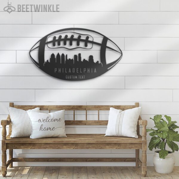 Custom-Philadelphia-Skyline-American-Football-Metal-Wall-Art-LED-Light-7