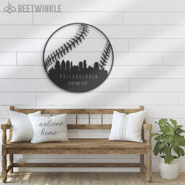 Custom-Philadelphia-Skyline-Baseball-Metal-Wall-Art-LED-Light-8