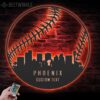 Custom-Phoenix-Skyline-Baseball-Metal-Wall-Art-LED-Light-4