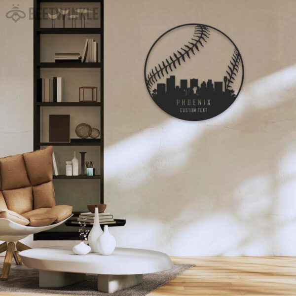 Custom-Phoenix-Skyline-Baseball-Metal-Wall-Art-LED-Light