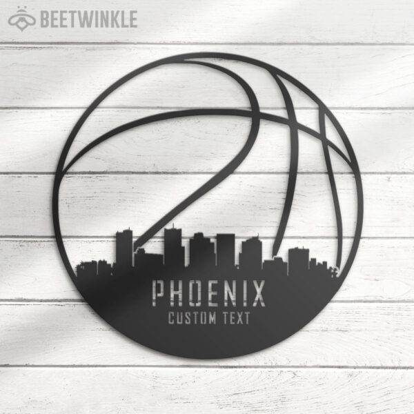 Custom-Phoenix-Skyline-Basketball-Metal-Wall-Art-LED-Light-3