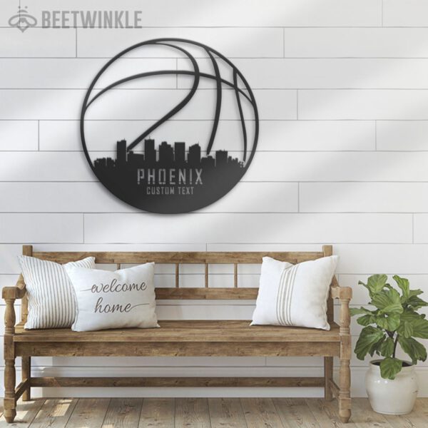 Custom-Phoenix-Skyline-Basketball-Metal-Wall-Art-LED-Light-6