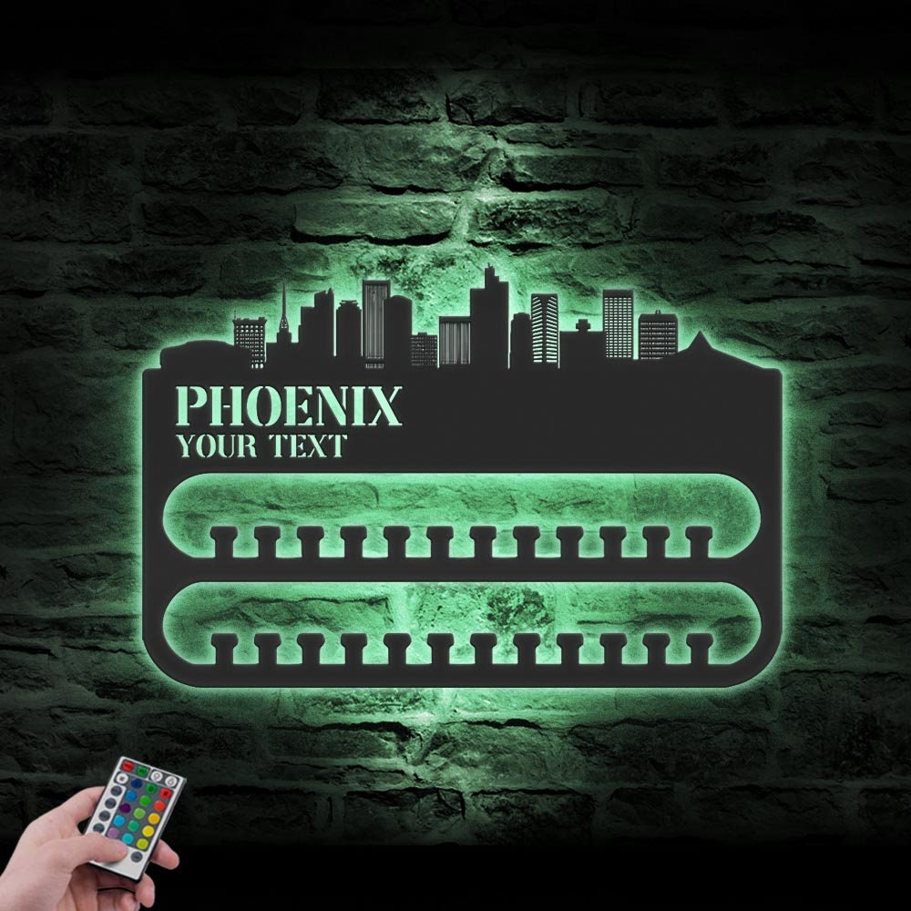 Custom-Phoenix-Skyline-Sport-Medal-Hanger-With-Led-Light_3