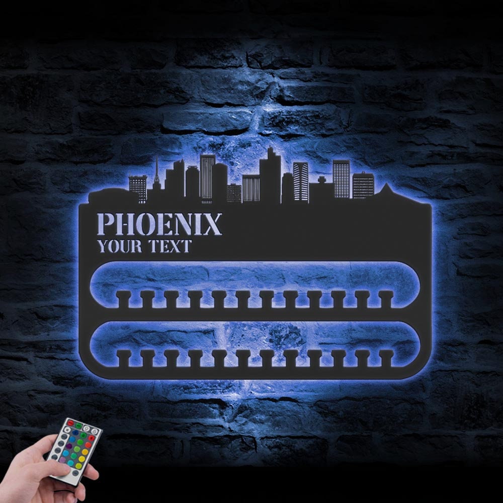 Custom-Phoenix-Skyline-Sport-Medal-Hanger-With-Led-Light_4