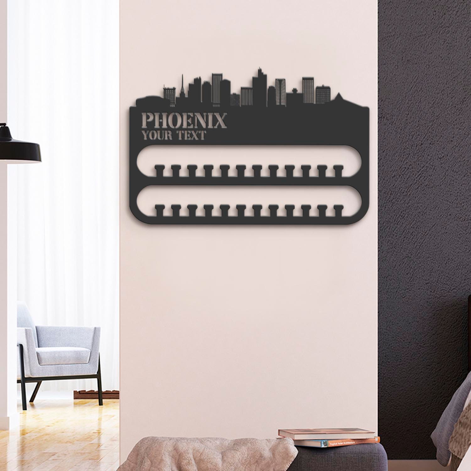 Custom-Phoenix-Skyline-Sport-Medal-Hanger-With-Led-Light_7