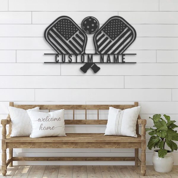 Custom-Pickleball-US-Flag-Metal-Wall-Art-LED-Light-2