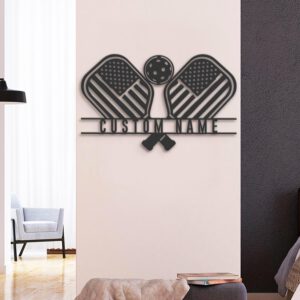 Custom-Pickleball-US-Flag-Metal-Wall-Art-LED-Light-3