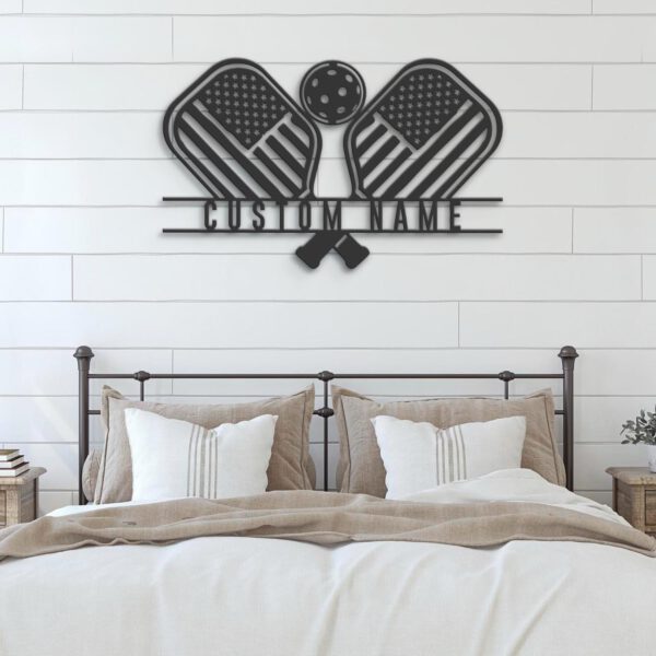 Custom-Pickleball-US-Flag-Metal-Wall-Art-LED-Light-7