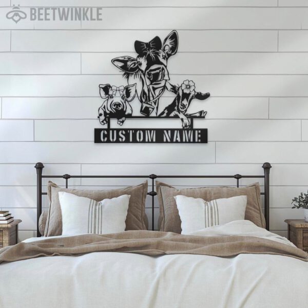 Custom-Pig-Sheep-Goat-Farmhouse-Metal-Wall-Art-LED-Light-4