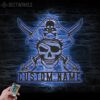 Custom-Pirate-Skull-Metal-Wall-Art-LED-Light-6