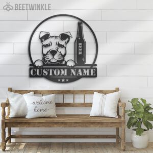 Custom-Pitbull-Beer-Bar-Metal-Wall-Art-LED-Light-2