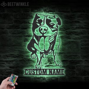 Custom-Pitbull-Metal-Wall-Art-LED-Light-3-1