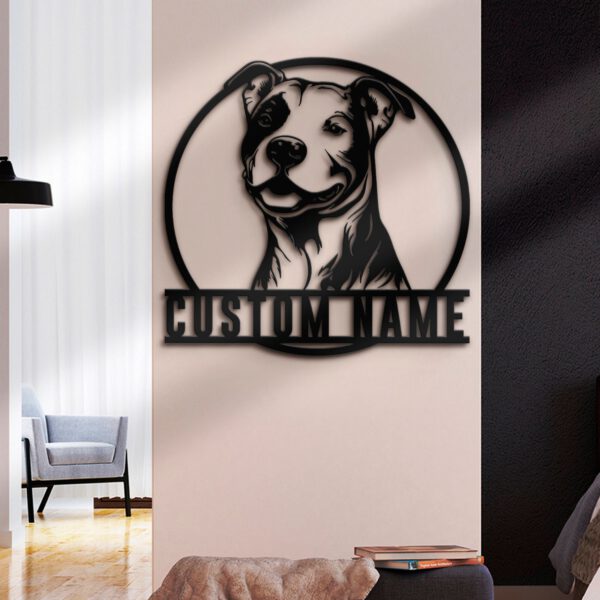 Custom-Pitbull-Metal-Wall-Art-LED-Light-6