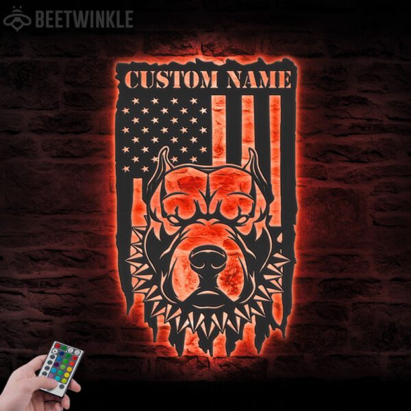 Custom-Pitbull-US-Flag-Metal-Wall-Art-LED-Light_3