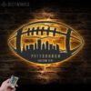 Custom-Pittsburgh-Skyline-American-Football-Metal-Wall-Art-LED-Light-7