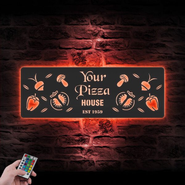 Custom-Pizzeria-Restaurant-Metal-Wall-Art-LED-Light-4-1