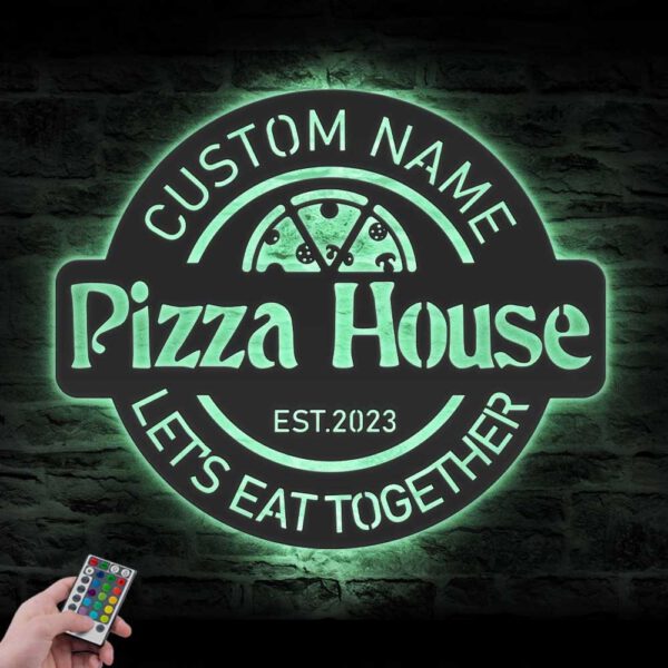 Custom-Pizzeria-Restaurant-Metal-Wall-Art-LED-Light-9