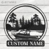 Custom-Pontoon-Lake-House-Metal-Wall-Art-LED-Light-11