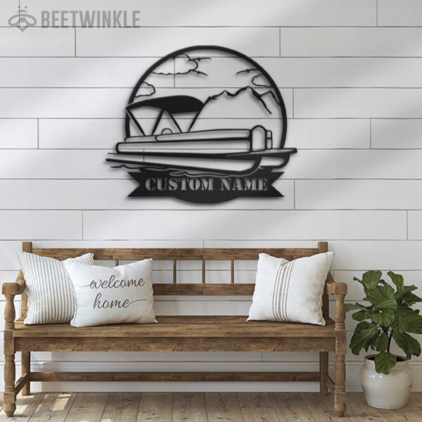 Custom-Pontoon-Lake-House-Metal-Wall-Art-LED-Light-6-1