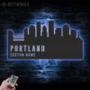 Custom-Portland-Skyline-Metal-Wall-Art-LED-Light