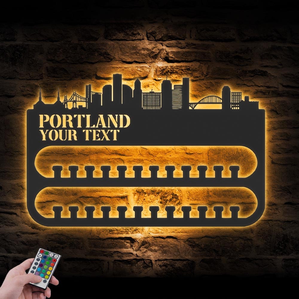 Custom-Portland-Skyline-Sport-Medal-Hanger-With-Led-Light_6