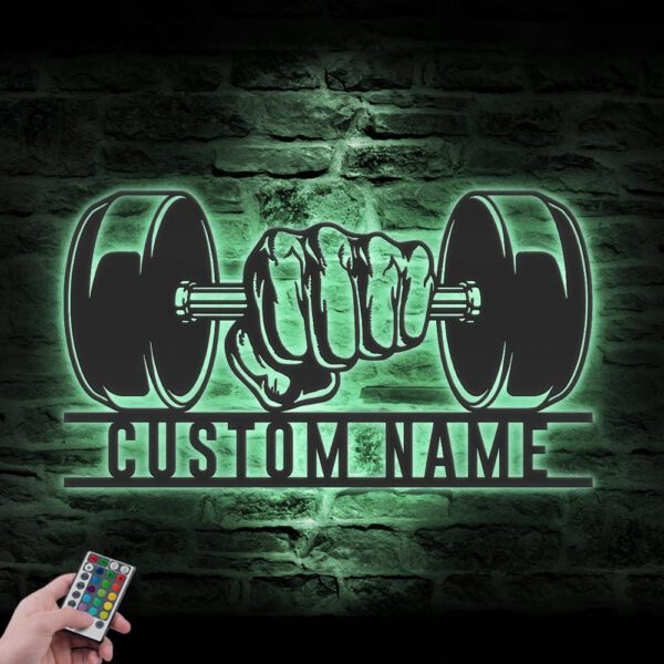 Custom-Powerlifting-Metal-Wall-Art-LED-Light-4