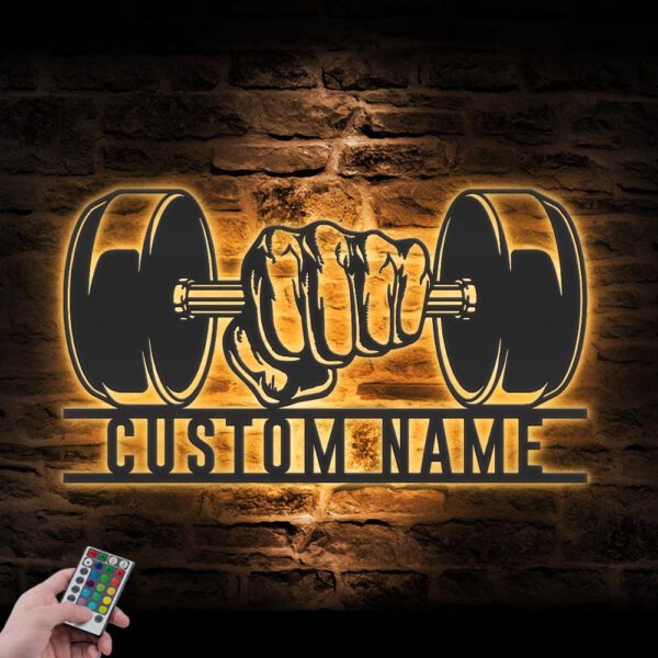 Custom-Powerlifting-Metal-Wall-Art-LED-Light-7