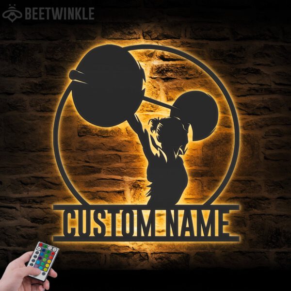 Custom-Powerlifting-Workout-Metal-Wall-Art-LED-Light-9