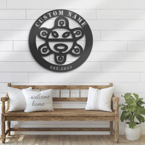 Custom-Puerto-Rico-Taino-Sun-Sol-God-Symbol-Metal-Wall-Art-LED-Light-4