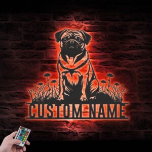 Custom-Pug-Metal-Wall-Art-LED-Light_1