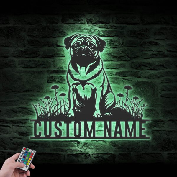 Custom-Pug-Metal-Wall-Art-LED-Light_2