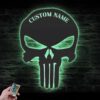 Custom-Punisher-Skull-Metal-Wall-Art-LED-Light-5