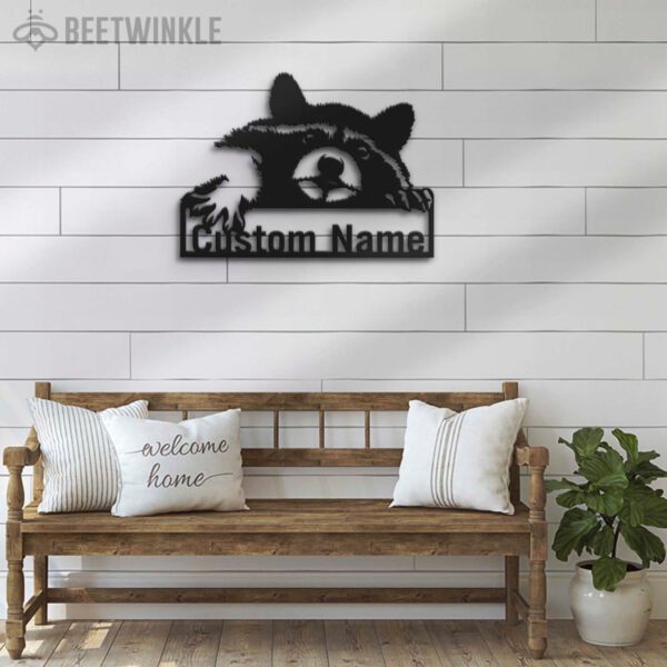 Custom-Raccoon-Metal-Wall-Art-with-LED-Light-6