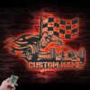 Custom-Racing-Flag-Sprint-Car-Metal-Wall-Art-LED-Light-2-1