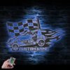 Custom-Racing-Flag-Sprint-Car-Metal-Wall-Art-LED-Light-21