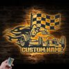 Custom-Racing-Flag-Sprint-Car-Metal-Wall-Art-LED-Light-6-1