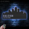 Custom-Raleigh-Skyline-Metal-Wall-Art-LED-Light-8